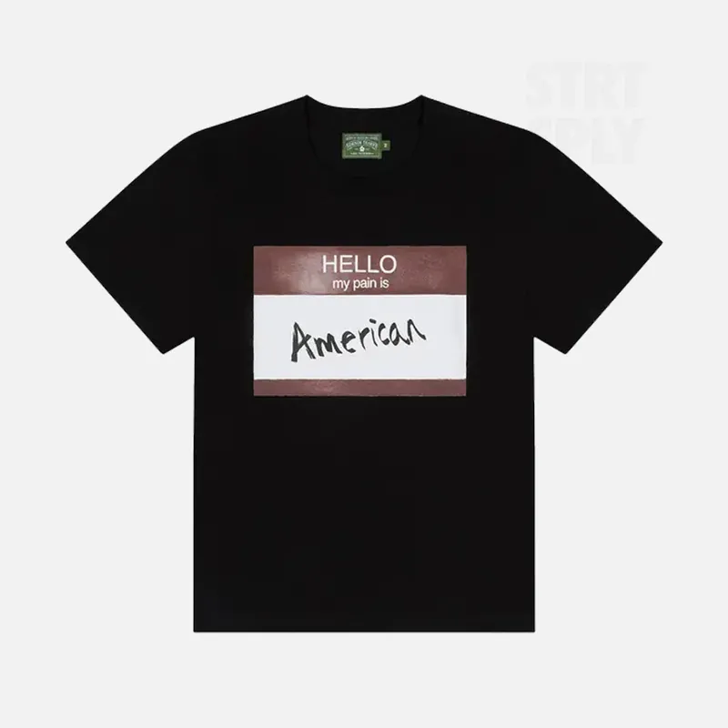 Denim Tears My Pain Is T-Shirt - Black