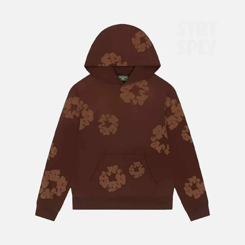 Denim Tears Mono Cotton Wreath Hoodie - Brown