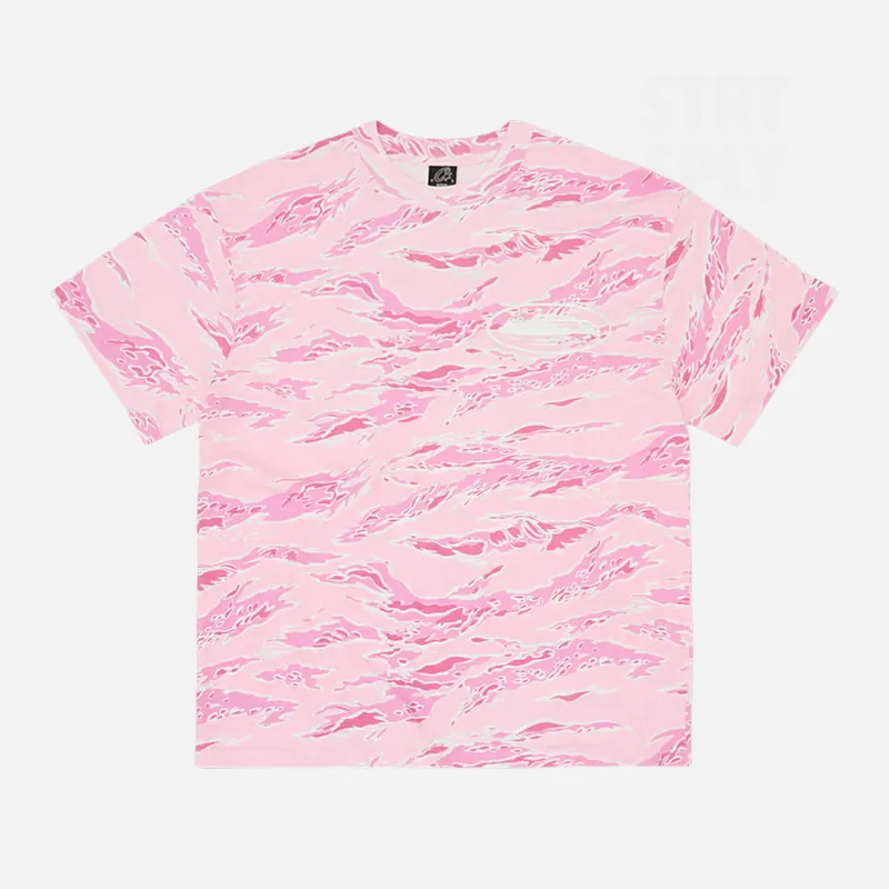Corteiz RTW Island Puff Print T-Shirt - Pink Tiger Camo