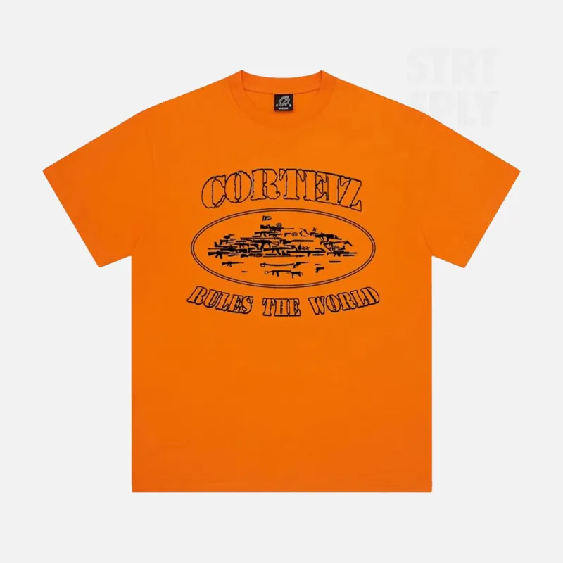 Corteiz RTW Alcatraz Artillery T-Shirt - Orange
