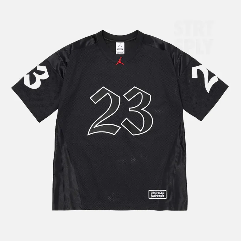 Supreme x Air Jordan Warm Up Jersey - Black