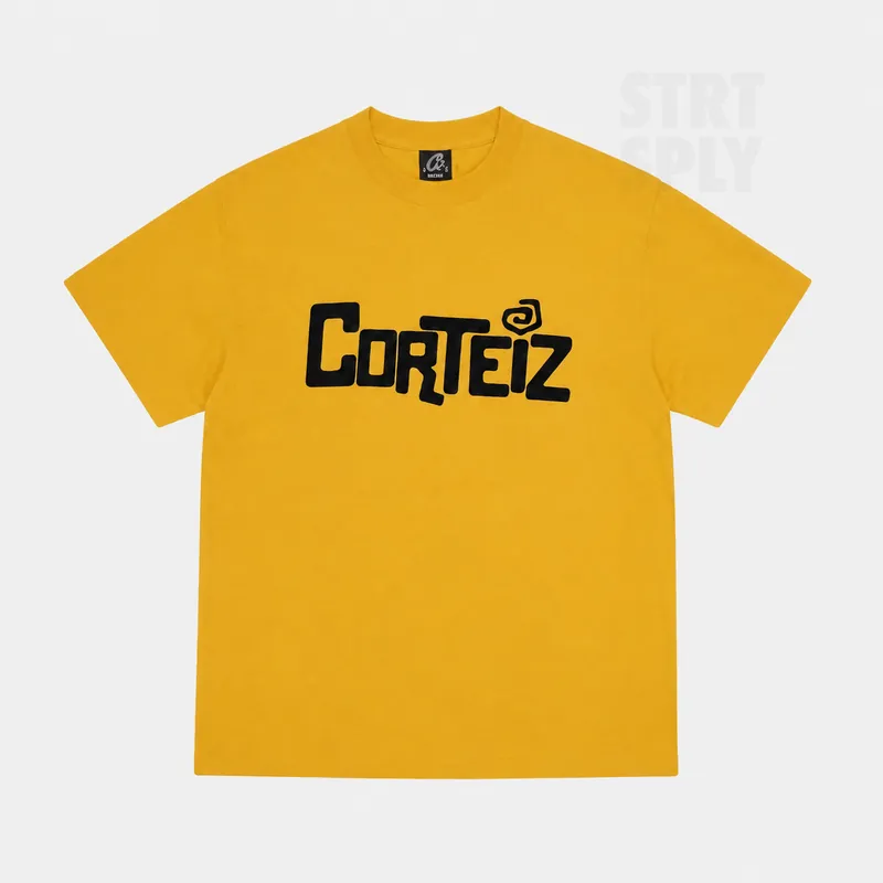 Corteiz RTW Squiggly T-Shirt - Yellow