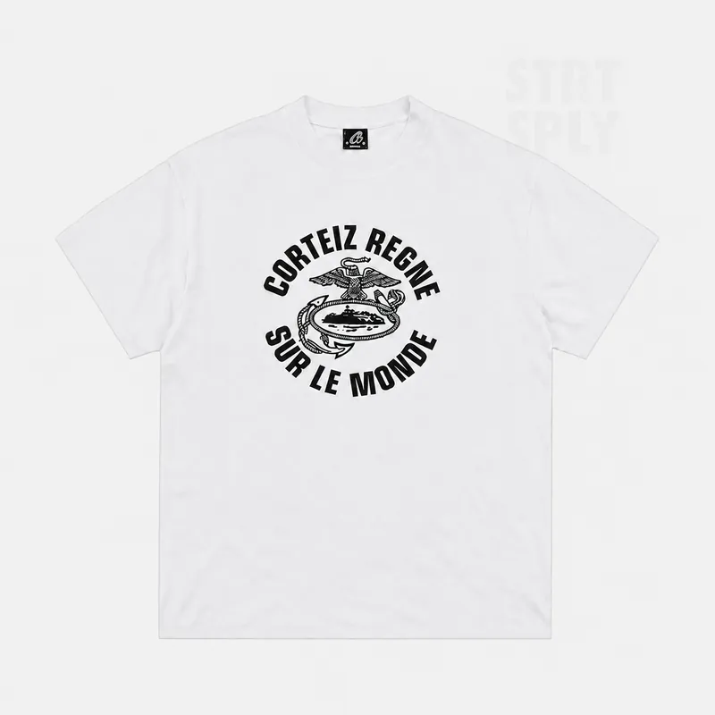 Corteiz RTW Regne Sur Le Monde T-Shirt - White