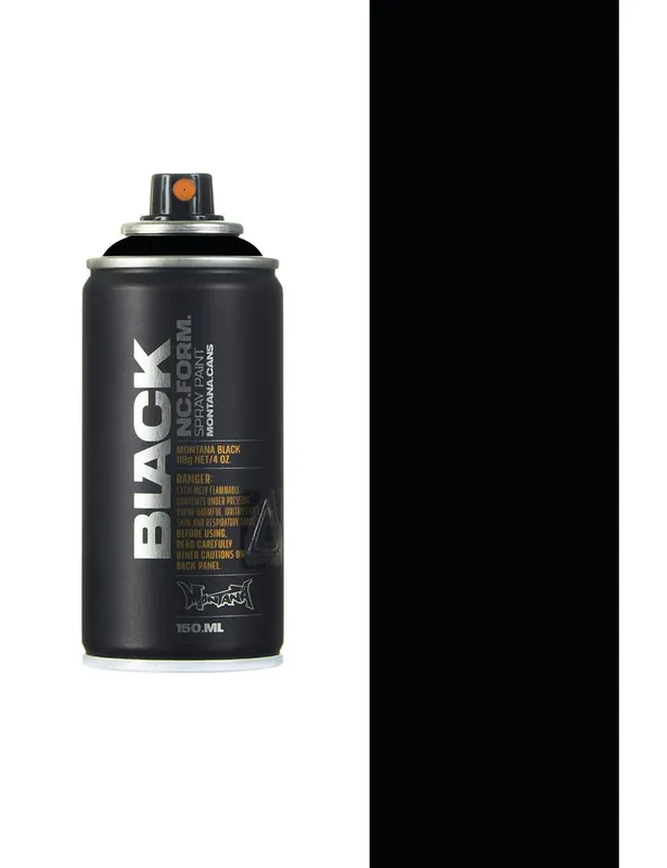 Spray Paint 150ml - Black BLK9001