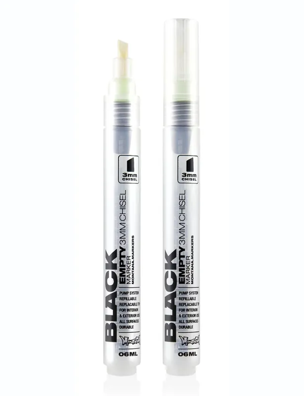 Empty Marker Pen - 3mm Chisel Tip