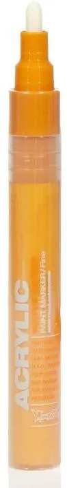 Acrylic Paint Marker 2mm - Shock Orange Light S2000