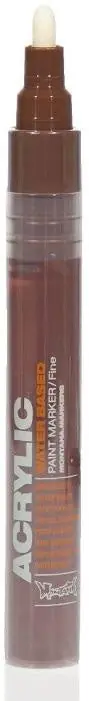Acrylic Paint Marker 2mm - Shock Brown S8010