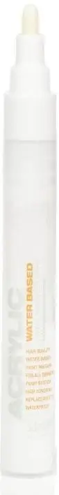 Acrylic Paint Marker 2mm - Shock White Pure S9100