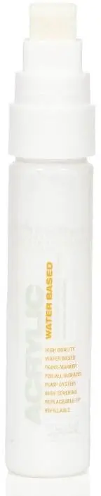 Acrylic Paint Marker 15mm - Shock White Pure S9120
