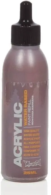 Acrylic Paint Refill 25ml - Shock Brown S8010