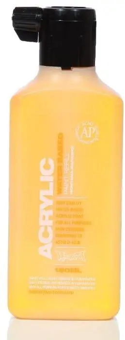 Acrylic Paint Refill 180ml - Shock Yellow S1010