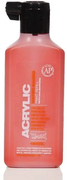 Acrylic Paint Refill 180ml - Shock Red S3000