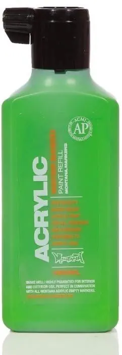Acrylic Paint Refill 180ml - Shock Green S6010
