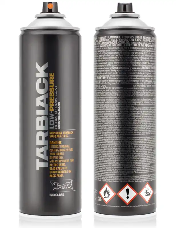 Spray Paint 500ml - Tar Black Low Pressure