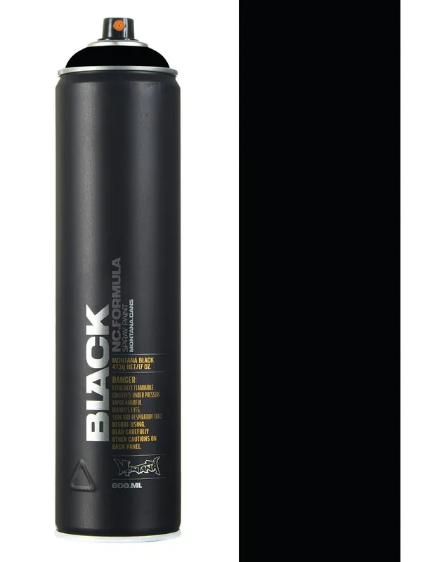 Spray Paint 600ml - Black BLK9001