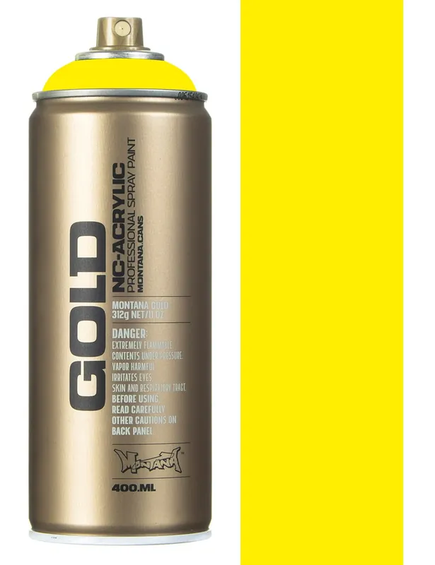 Spray Paint 400ml - 100% Yellow P1000