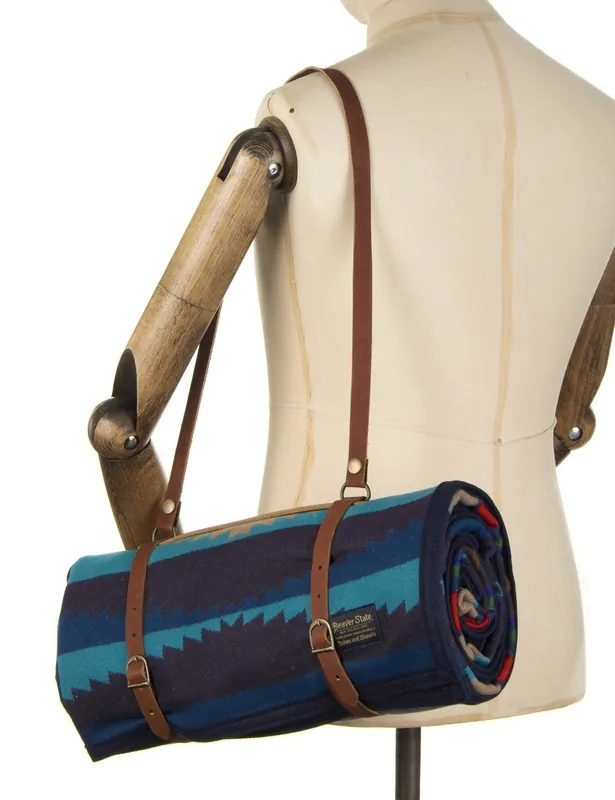 Jacquard Unnap Robe W/Carrier - Aegean