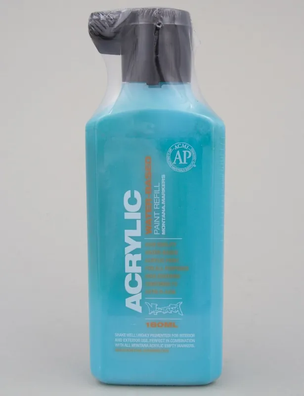 Acrylic Paint Refill 180ml - 100% Cyan P2000