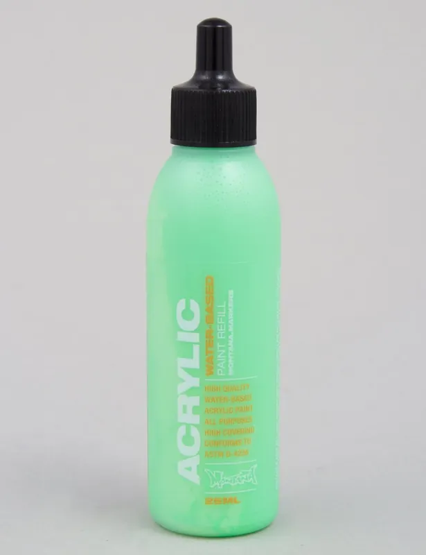 Acrylic Paint Refill 25ml - Flourescent Acid Green F6000