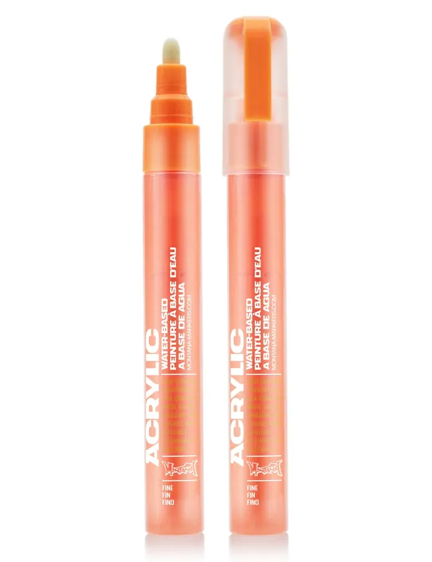 Acrylic Paint Marker 2mm - Flourescent Power Orange F2000