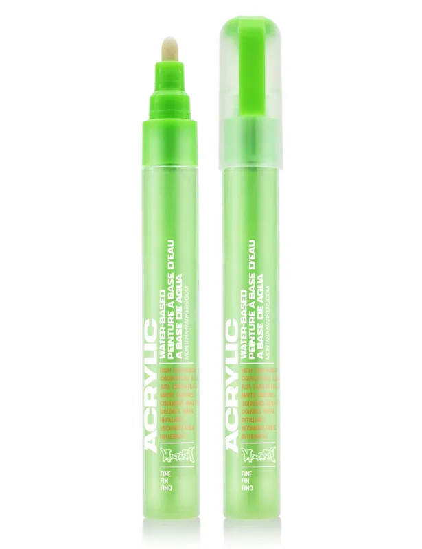 Acrylic Paint Marker 2mm - Flourescent Acid Green F6000