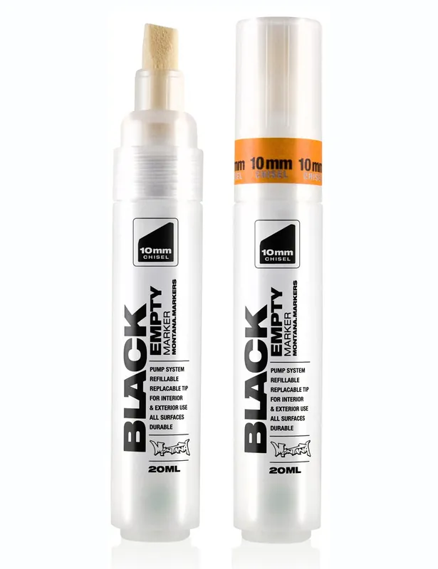 Empty Marker Pen - 10mm Chisel Tip