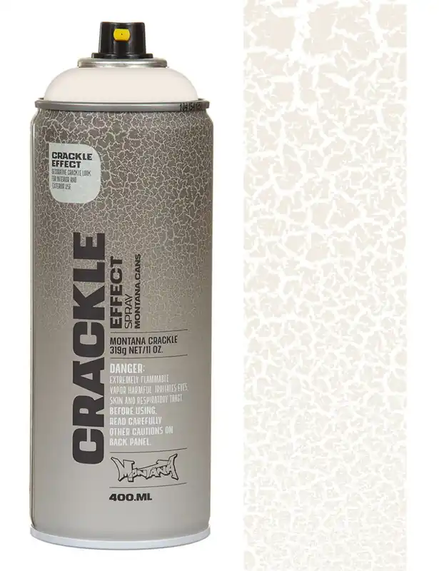 Crackle Effect Spray Paint 400ml - Pure White EC9010