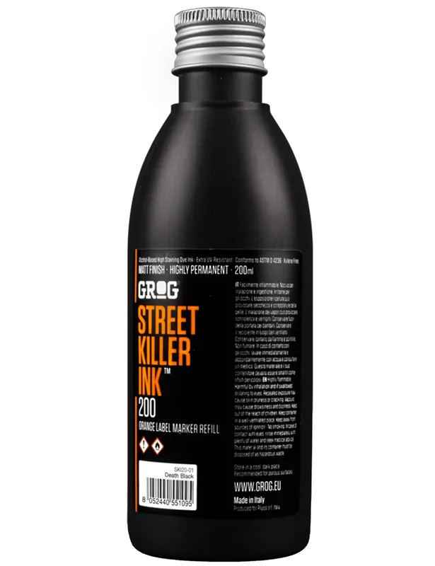 Street Killer Ink Refill 200ml - Death Black