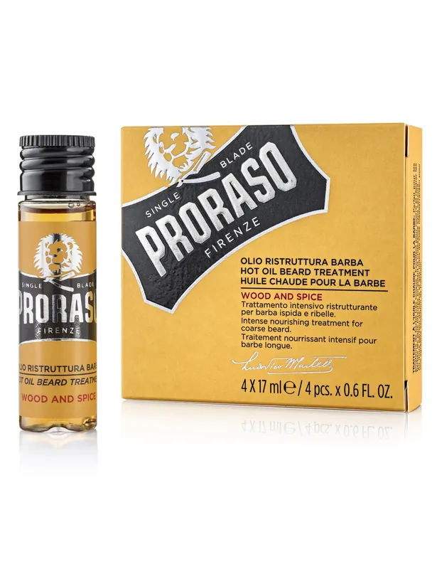 Hot Oil Beard Treatment (4x17ml) - Wood & Spice