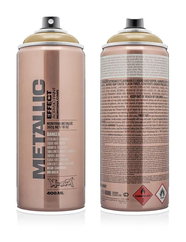 Metallic Effect Spray Paint 400ml - Gold EMC1050
