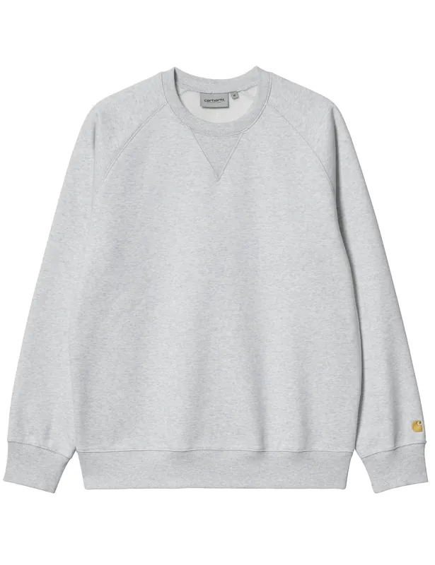 Chase Crew Sweatshirt - Ash Heather/Gold