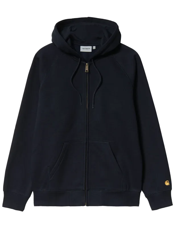 Chase Hooded Jacket - Dark Navy/Gold