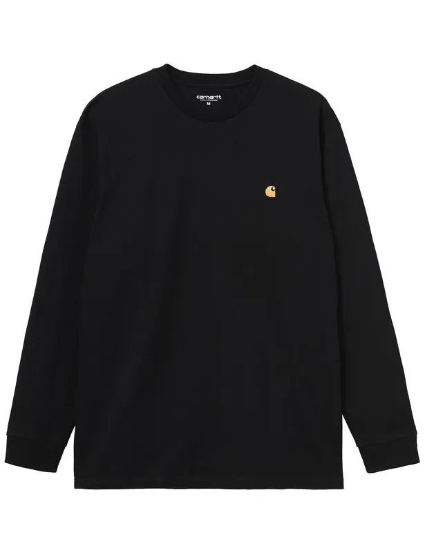 Chase Long Sleeve T-Shirt - Black/Gold