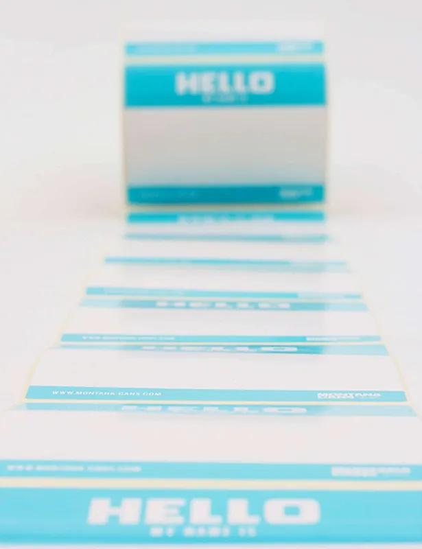 Hello My Name Is Sticker Roll - Montana