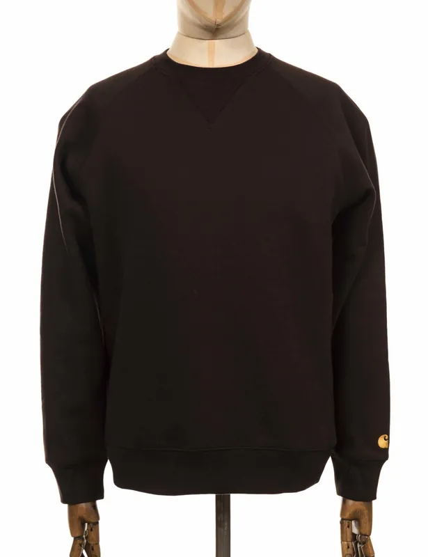 Chase Crew Sweatshirt - Tobacco/Gold