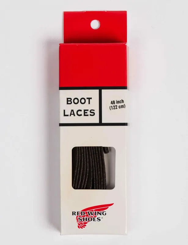 97138 Flat Waxed Laces 48" - Brown