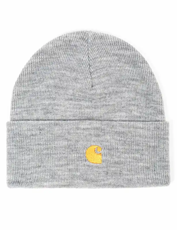 Chase Beanie Hat - Grey Heather/Gold
