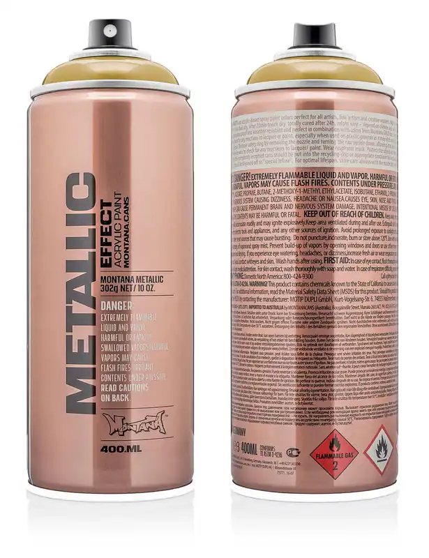 Metallic Effect Spray Paint 400ml - Aztec Gold EMC1030
