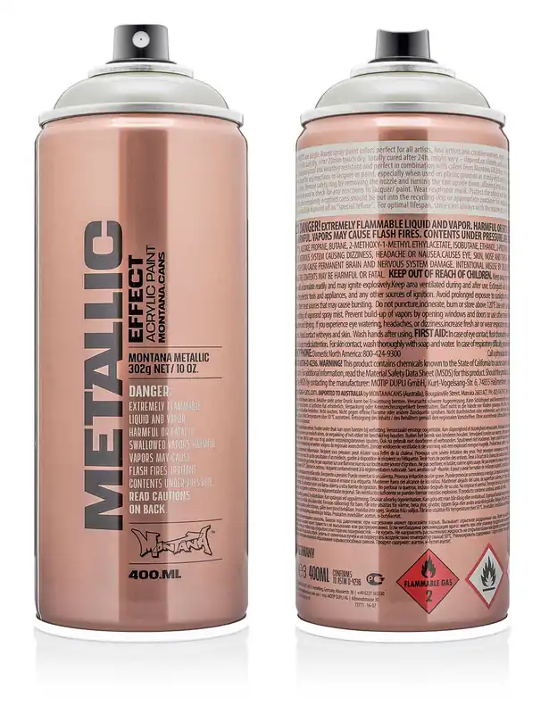 Metallic Effect Spray Paint 400ml - Titanium EMC1010