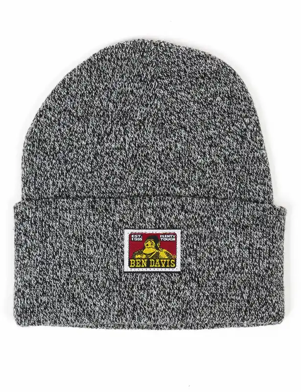 Classic Logo Beanie Hat - Marled Black