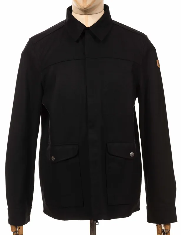 Greenland Re-Wool Shirt Jacket - Black