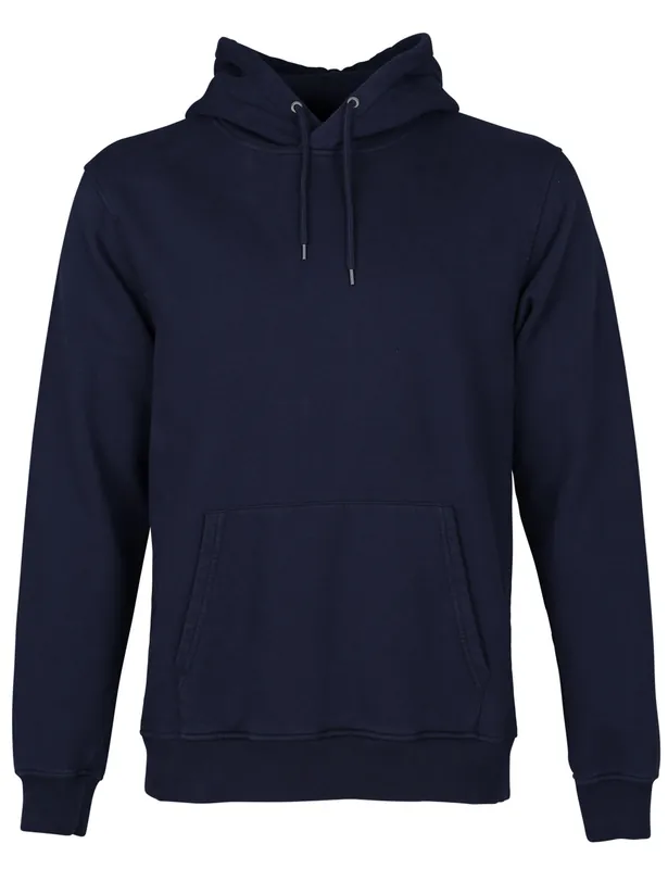 Organic Hooded Sweat - Navy Blue