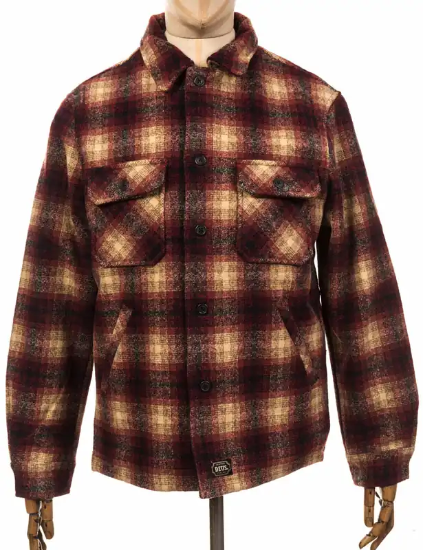 The Piston Wool Shirt - Red