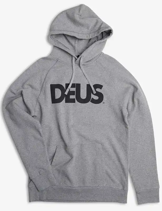 All Caps Hooded Sweat - Grey Heather