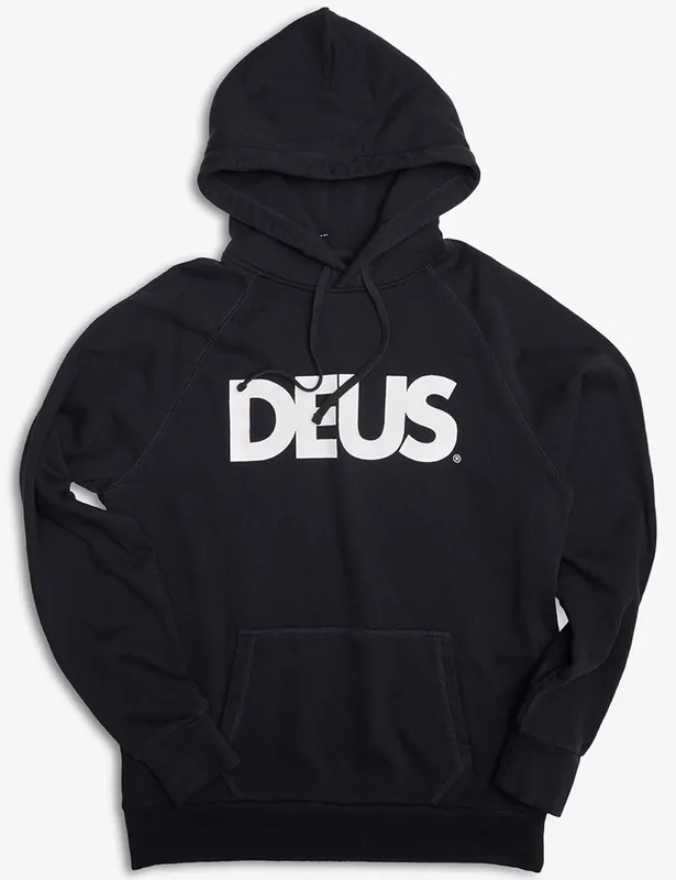 All Caps Hooded Sweat - Black