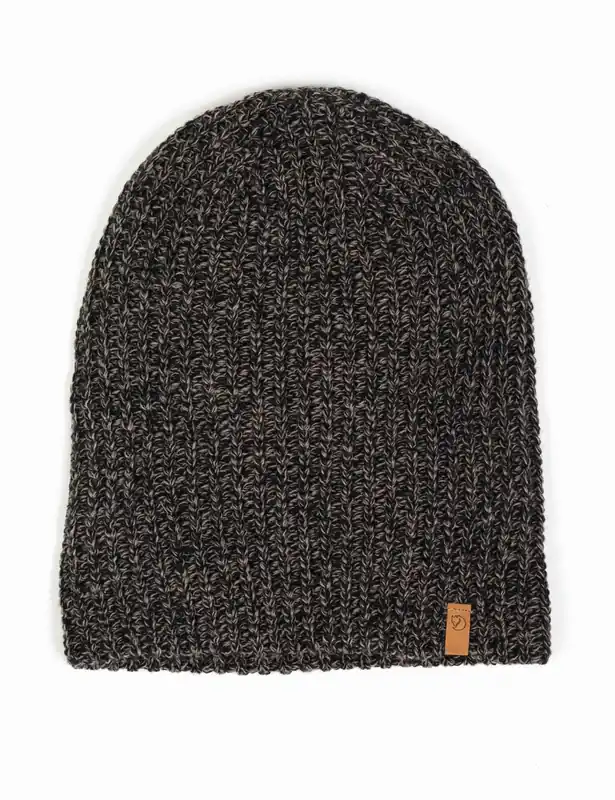 Ovik Melange Beanie Hat - Black