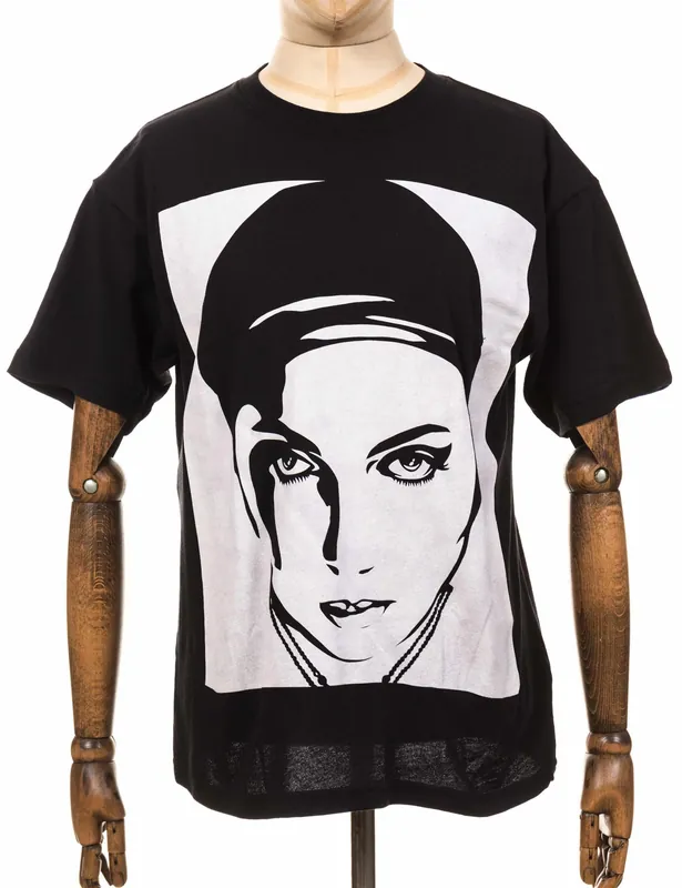 Oil Lotus Woman 2 Superior T-Shirt - Black