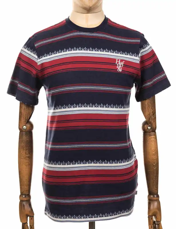Hana Knit Stripe T-Shirt - Dark Navy