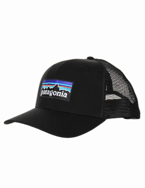 P-6 Logo Trucker Hat - Black