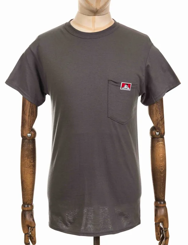 Classic Patch Logo Pocket T-Shirt - Charcoal